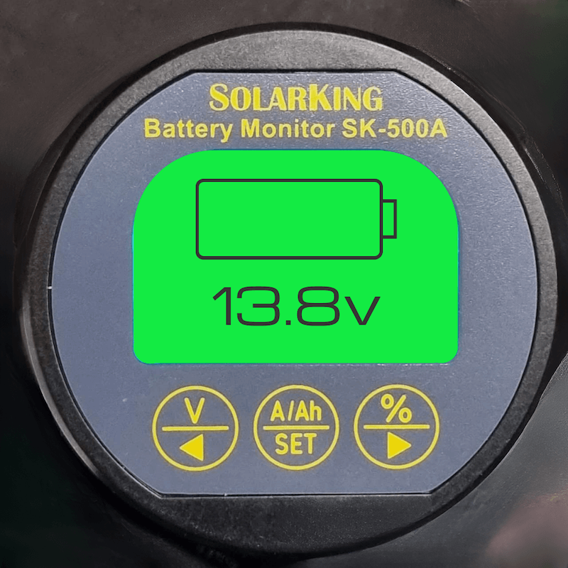 SK-500A 500AMP Battery Monitor with Shunt